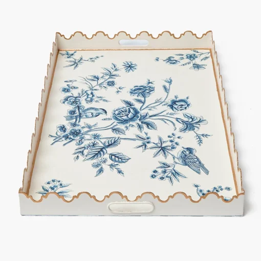 Mrs. Alice Floral Tole Tray< Trays
