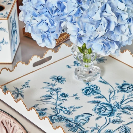Mrs. Alice Floral Tole Tray< Trays