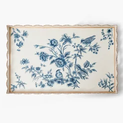 Mrs. Alice Floral Tole Tray< Trays