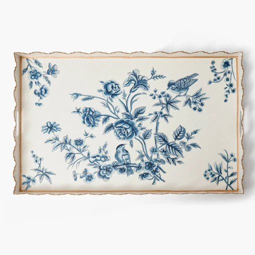 Mrs. Alice Floral Tole Tray< Trays