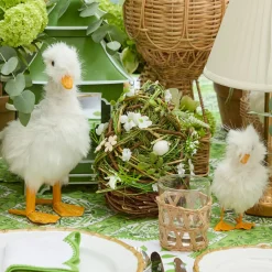 Mrs. Alice Floral Wicker Easter Egg (Pair)< Spring Decorations