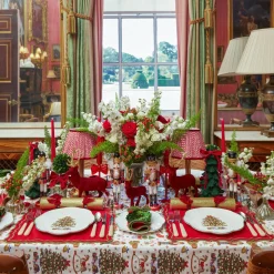 Mrs. Alice Forest Green Flocked Fir Tree (Pair)< Christmas Decorations