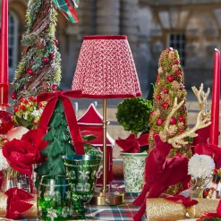 Mrs. Alice Forest Green Flocked Fir Tree (Pair)< Christmas Decorations