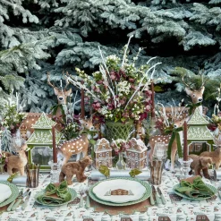 Mrs. Alice Forest Green Velvet Bow (Set of 4) - 20cm< Napkin Rings & Bows | For The Chalet