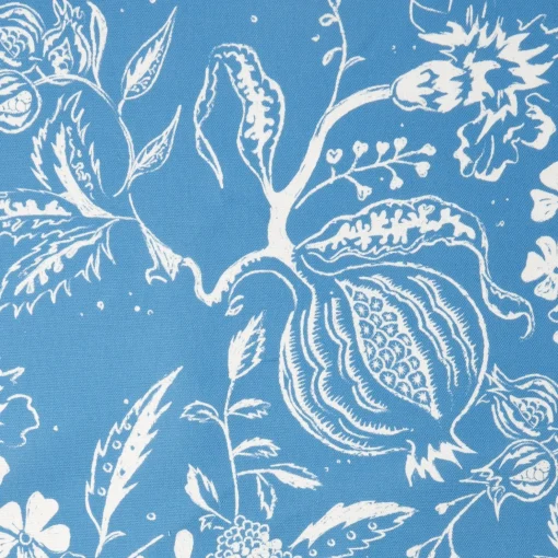 Mrs. Alice French Blue Chelsea Square Fabric< Serena Fresson Fabrics