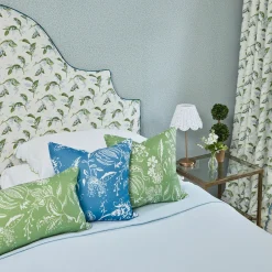 Mrs. Alice French Blue Chelsea Square Fabric< Serena Fresson Fabrics
