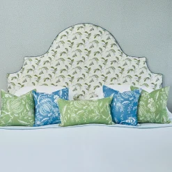 Mrs. Alice French Blue Chelsea Square Fabric< Serena Fresson Fabrics