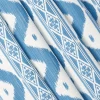 Mrs. Alice French Blue Ikat Stripe Fabric< Serena Fresson Fabrics