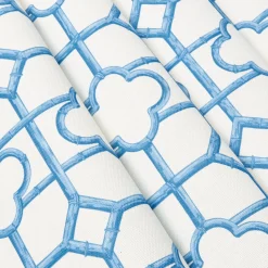 Mrs. Alice French Blue Shaded Bamboo Fabric< Serena Fresson Fabrics