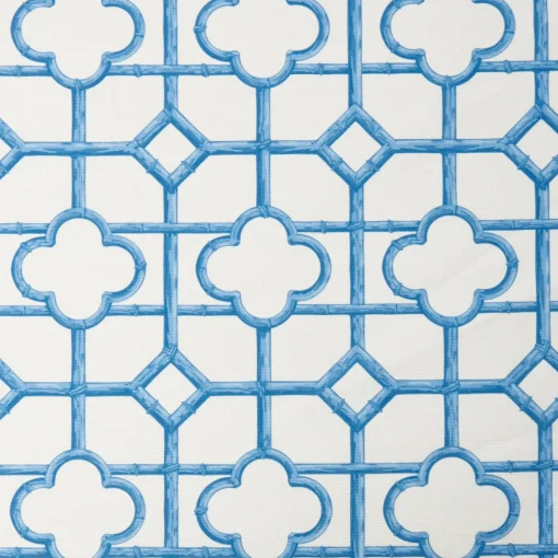 Mrs. Alice French Blue Shaded Bamboo Fabric< Serena Fresson Fabrics