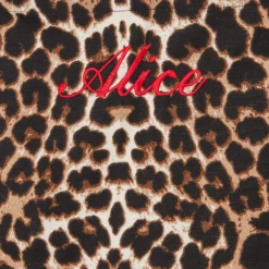 Mrs. Alice Frilled Leopard Apron< Mrs. Alice Monogram | Monogrammable Gifts