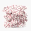 Mrs. Alice Frilled Pink Ikat Seat Pad Cushions (Set of 4)< Cushions