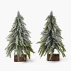 Mrs. Alice Frosted Fir Trees (Pair)< Christmas Decorations