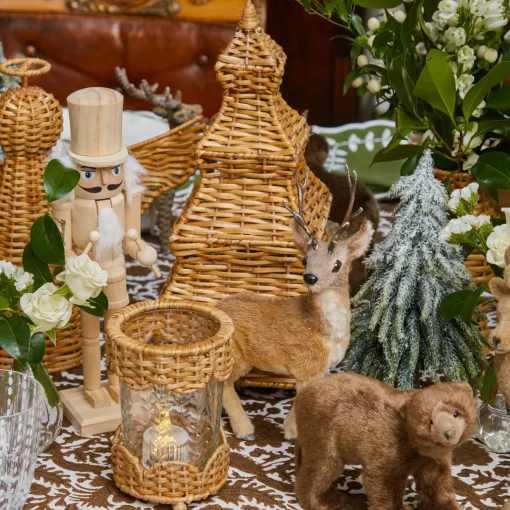 Mrs. Alice Frosted Fir Trees (Pair)< Christmas Decorations