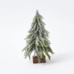 Mrs. Alice Frosted Fir Trees (Pair)< Christmas Decorations