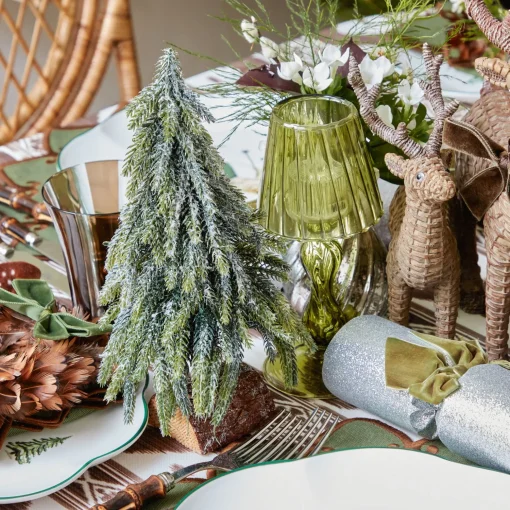 Mrs. Alice Frosted Fir Trees (Pair)< Christmas Decorations