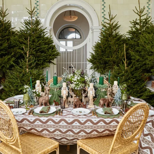 Mrs. Alice Frosted Fir Trees (Pair)< Christmas Decorations