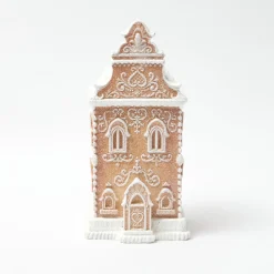 Mrs. Alice Frosted Gingerbread Townhouse (Medium)< Christmas Decorations