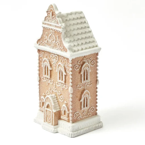 Mrs. Alice Frosted Gingerbread Townhouse (Medium)< Christmas Decorations