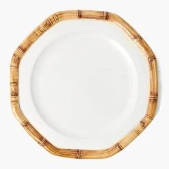 Mrs. Alice Geometric Bamboo Dinner Plate< Dinner Plates
