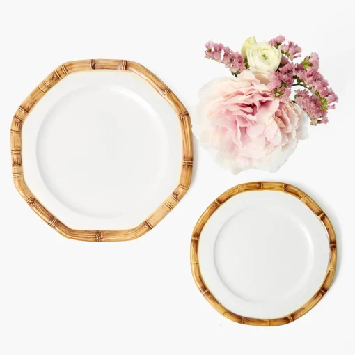Mrs. Alice Geometric Bamboo Starter Plate< Starter Plates