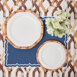 Mrs. Alice Geometric Bamboo Starter Plate< Starter Plates
