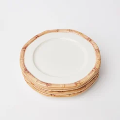 Mrs. Alice Geometric Bamboo Starter Plate< Starter Plates