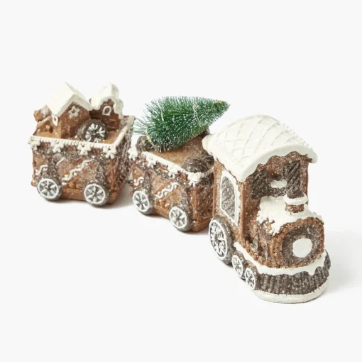 Mrs. Alice Gingerbread Train< Christmas Decorations