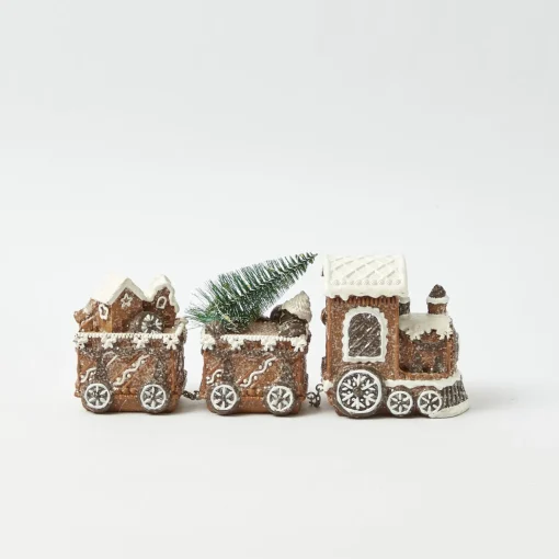 Mrs. Alice Gingerbread Train< Christmas Decorations