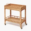 Mrs. Alice Giovanni Rattan Bar Cart< Furniture | Furniture