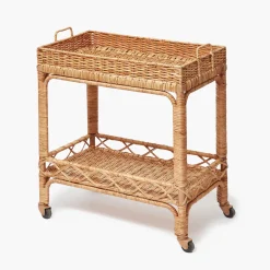 Mrs. Alice Giovanni Rattan Bar Cart< Furniture | Furniture