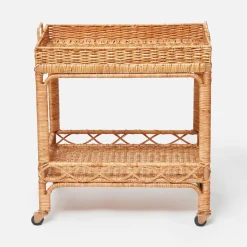 Mrs. Alice Giovanni Rattan Bar Cart< Furniture | Furniture