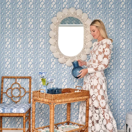 Mrs. Alice Giovanni Rattan Bar Cart< Furniture | Furniture