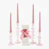 Mrs. Alice Gisele Pink Candle Set< Summer Candleware | Candles