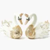 Mrs. Alice Giselle Glitter Swan (Pair)< Christmas Decorations