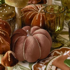 Mrs. Alice Glitter Velvet Pumpkin Family< Autumn Decorations