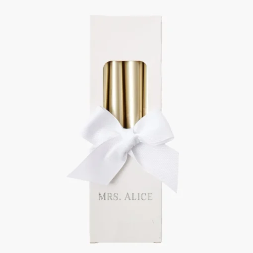 Mrs. Alice Gold Candles (Set of 8)< Candles