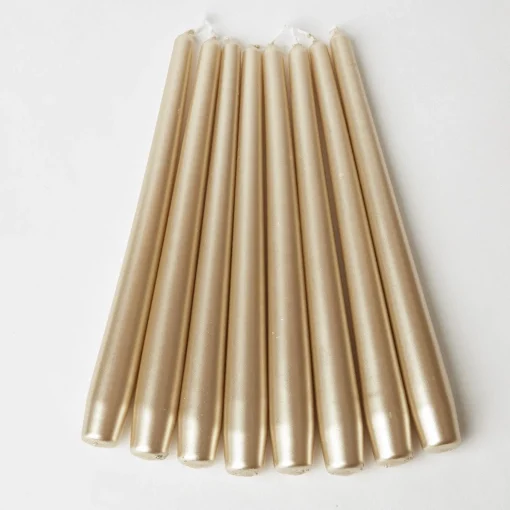 Mrs. Alice Gold Candles (Set of 8)< Candles