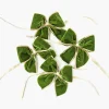 Mrs. Alice Gold Trimmed Green Velvet Bows (Set of 4)< Napkin Rings & Bows