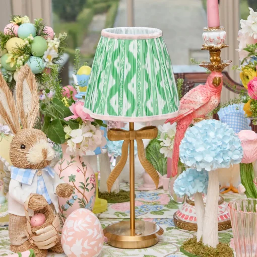 Mrs. Alice Green & Pink Ikat Lampshade (18cm)< Lampshades
