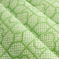 Mrs. Alice Green Bamboo Trellis Fabric< Serena Fresson Fabrics