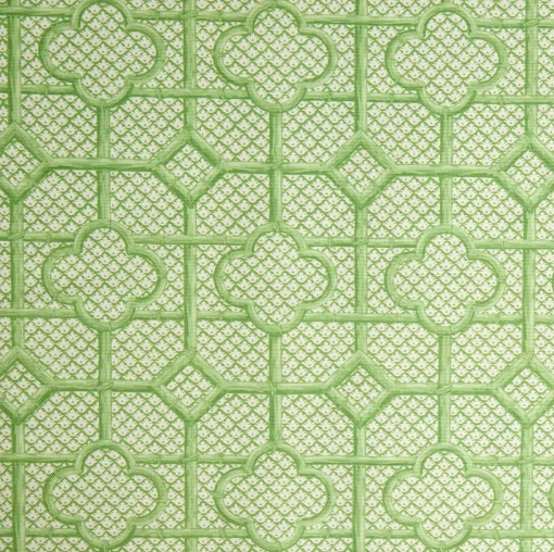 Mrs. Alice Green Bamboo Trellis Fabric< Serena Fresson Fabrics