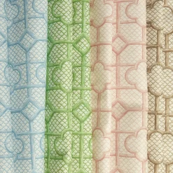 Mrs. Alice Green Bamboo Trellis Fabric< Serena Fresson Fabrics