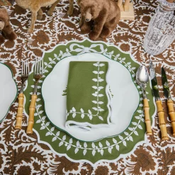Mrs. Alice Green Bow Laurel Napkins (Set of 4)< Napkins | For The Chalet