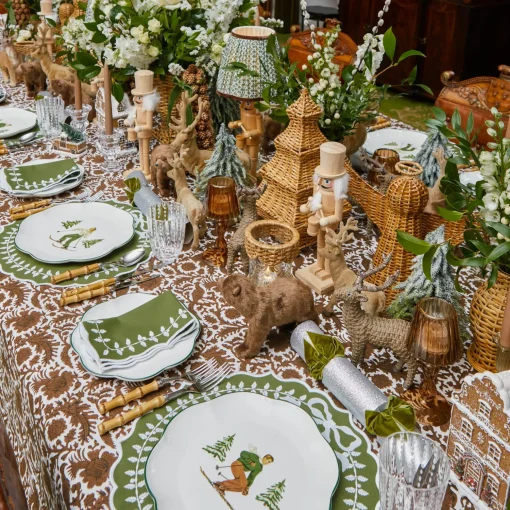 Mrs. Alice Green Bow Laurel Napkins (Set of 4)< Napkins | For The Chalet