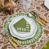 Mrs. Alice Green Bow Laurel Placemats & Napkins (Set of 4)< Table Linen Sets | For The Chalet