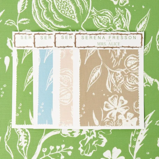 Mrs. Alice Green Chelsea Square Fabric< Serena Fresson Fabrics