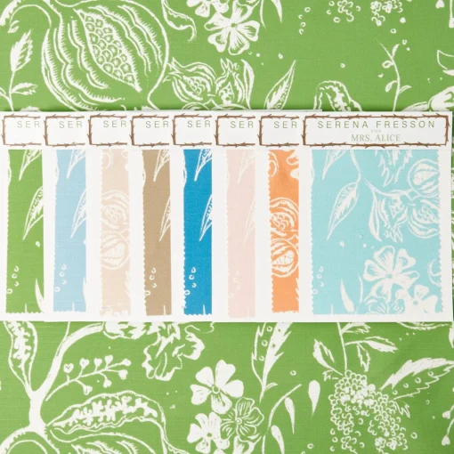 Mrs. Alice Green Chelsea Square Fabric< Serena Fresson Fabrics