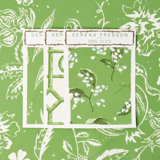 Mrs. Alice Green Chelsea Square Fabric< Serena Fresson Fabrics
