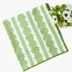 Mrs. Alice Green Fern Stripe Tablecloth< Tablecloths